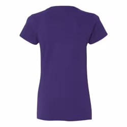 Gildan Heavy Cotton Womens V-Neck T-Shirt - Purple  XL