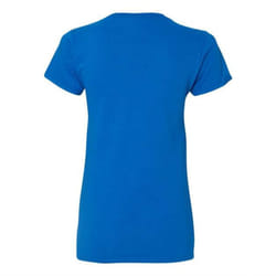 Gildan Heavy Cotton Womens V-Neck T-Shirt - Royal  L