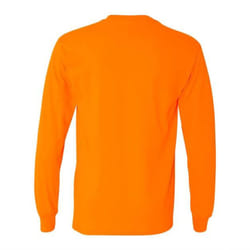 Gildan Heavy Cotton Long Sleeve T-Shirt - Safety Orange  L
