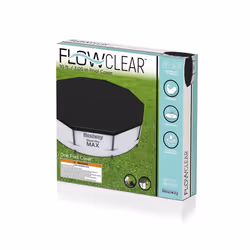 Bestway Flowclear PVC Round 10 Foot Pool Cover for Above Ground Frame