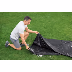 Bestway Flowclear PVC Round 10 Foot Pool Cover for Above Ground Frame