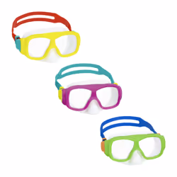 Bestway Explora Essential Youth 7+ Mask, Child, Half face mask, Freediving, Polycarbonate, Polycarbonate, Assorted colours
