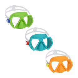 Bestway Dominator Essential Youth 7+ Mask, Child, Half face mask, Freediving, Polycarbonate, Polycarbonate, Assorted colours