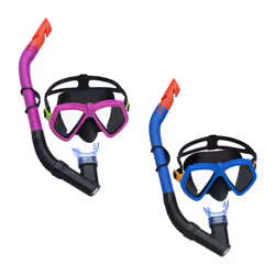 Bestway Dominator Kids 7+ Snorkel Mask, Child, Half face mask, Snorkeling, Polycarbonate, Assorted colours, 7 yr(s)