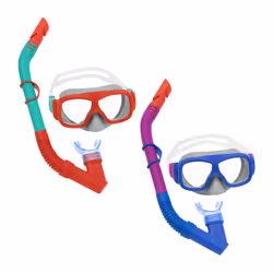 Bestway Explora Kids 7+ Snorkel Mask, Child, Half face mask, Snorkeling, Polycarbonate, Polycarbonate, Assorted colours