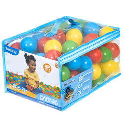 Bestway Plastic Play Balls 100ct | for Indoor Play  Ball Pit  Bouncers