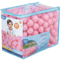 Bestway Plastic Light Pink Play Balls 250ct | Great for Indoor and Outdoor Playpens  Ball Pits  Bouncers  Kiddie Pools