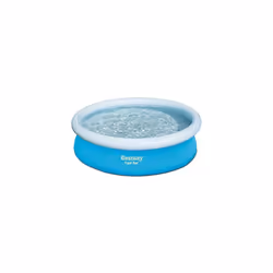 Bestway 57252E 6ft x 20in Round Inflatable Above Ground Kids Swimming Pool, Blue