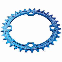 Race Face Single Narrow Wide Chainring - 104 X 30T, Blue