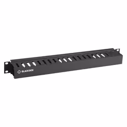 Black Box RMT100A-R4, Cable management panel, Black, 1U, 511.2 mm, 66.8 mm, 42.7 mm