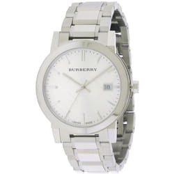 Burberry Large Check Stainless Steel Mens Watch BU9000