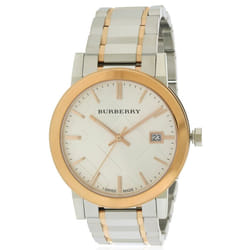 Burberry Large Check Stamped Two-Tone Ladies Watch BU9006