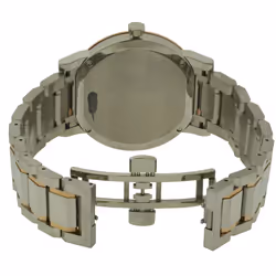 Burberry Large Check Stamped Two-Tone Ladies Watch BU9006