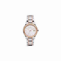 Burberry The City Watch Ladies Silver / Rose Gold BU9105
