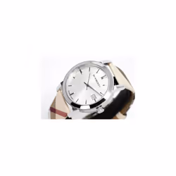 Burberry The City Watch Silver Nova Leather BU9022