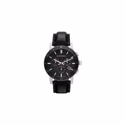 Burberry The City Watch Men's Black Leather Chronograph BU9382