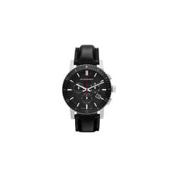 Burberry The City Watch Men's Black Leather Chronograph BU9382