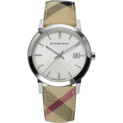 BURBERRY BU9025 Women's Leather Strap Watch