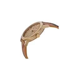 Burberry The City Watch Ladies Gold Haymarket Leather BU9026