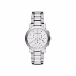 Burberry BU9750 City Chronograph Silver Dial Ladies Watch