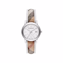 Burberry BU9136 Haymarket City Stainless Steel Women's Swiss Watch