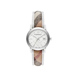 Burberry BU9136 Haymarket City Stainless Steel Women's Swiss Watch