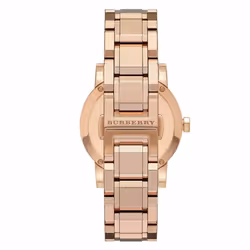 Burberry The City Ladies Watch BU9135|Rose Check Stamped Dial|Stainless Steel