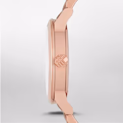 NEW BURBERRY BU9146 LADIES THE CITY ROSE GOLD CHECK DIAL WATCH -1 YEAR WARRANTY
