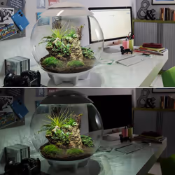 biOrb AIR 60 Litre Automatic Terrarium in White with LED Lighting