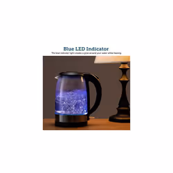 COSORI Electric Kettle Glass, Fast Boil Quiet, 3000W 1.5L with Blue LED, Stainless Steel Filter, Boil-Dry Protection, Black, BPA Free