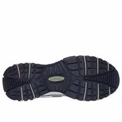 Skechers Men's Energy Afterburn Lace-Up Sneaker  White/Navy  10.5