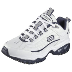 Skechers Men's Energy Afterburn Lace-Up Sneaker  White/Navy  12