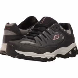 Skechers mens Afterburn M. Fit fashion sneakers  Charcoal/Black  9.5 US