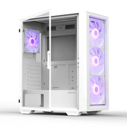 Zalman i3 ARGB Vision  ATX Mid Tower RGB Gaming PC Case  3 x 140mm & 1 x 120mm ARGB Fans Pre-Installed - Tempered Glass Front & Side Panel