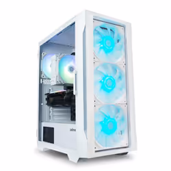 Zalman i3 ARGB Vision  ATX Mid Tower RGB Gaming PC Case  3 x 140mm & 1 x 120mm ARGB Fans Pre-Installed - Tempered Glass Front & Side Panel