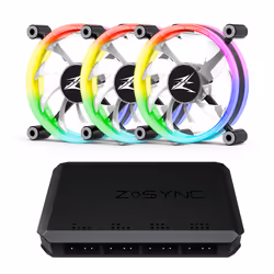 Zalman ZM-LF120A3, Fan, 12 cm, 800 RPM, 1300 RPM, Black, White