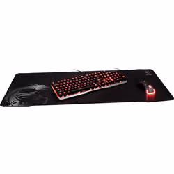 MSI AGILITY GD70 Pro Gaming Mousepad '900mm x 400mm, Pro Gamer Silk Surface, Iconic Dragon Design, Anti-slip and shock-absorbing rubber base, Reinforced stitched edges' - Additional view 5