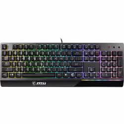 MSI VIGOR GK30 RGB MEMchanical Gaming Keyboard ' UK Layout, MECH. Membrane switches, 6-Zone RGB Lighting, RGB Mystic Light, water repellent keyboard design'