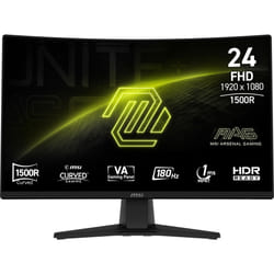 MSI MAG 242C Monitor 23.6 inch Full HD VA 180 Hz curved Black
