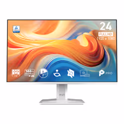 MSI Pro MP243W E14 computer monitor 60.5 cm (23.8") 1920 x 1080 pixels Full HD LCD White - Additional view 4