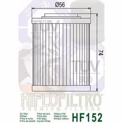 Hiflofiltro Oil Filter - HF152