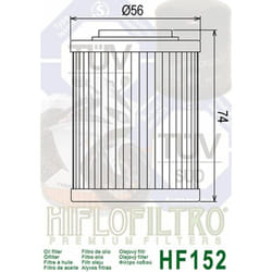Hiflofiltro Oil Filter - HF152