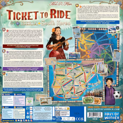 Ticket To Ride Map Collection 8 Iberia & South Korea Board Game