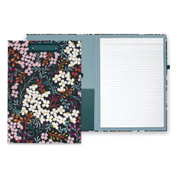 Kate Spade New York Clipboard Folio with Low Profile Clip  Professional Padfolio Includes Lined Notepad  Pen Loop  and Pocket  Fall Floral