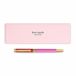 Kate Spade New York Black Ink Ballpoint Pen with Reusable Gift Box Professional Office Pen for Women Accepts Standard Refill ...