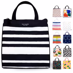 Kate Spade New York Cute Lunch Bag for Women Large Capacity Lunch Tote Adult Lunch Box with Silver Thermal Insulated Interi ...