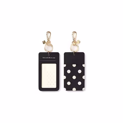 Kate Spade New York Women's Id Clip, Black Dot, Black, No Size