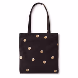 Kate Spade New York Cute Canvas Tote Bag for Women Black Canvas Beach