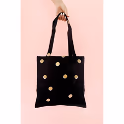 Kate Spade New York Cute Canvas Tote Bag for Women  Black Canvas Beach