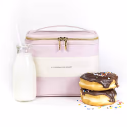 Kate Spade New York Insulated Lunch Tote, Blush Rugby Stripe